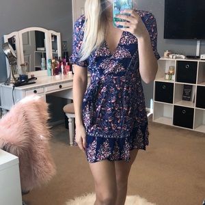 Princess Polly Blue Visions Mini Dress